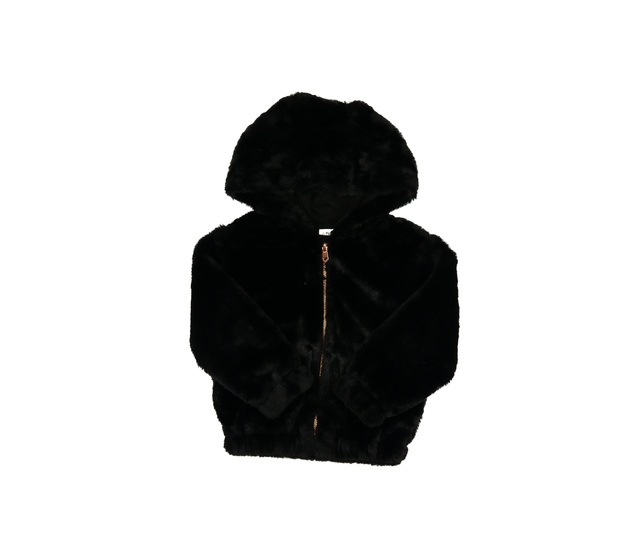 Černá kožíšková bundička F&F