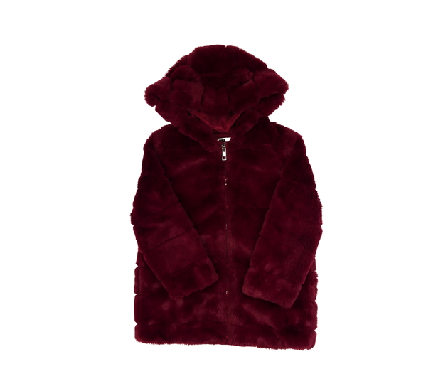 Bordo kožíškový hebký kabátek F&F