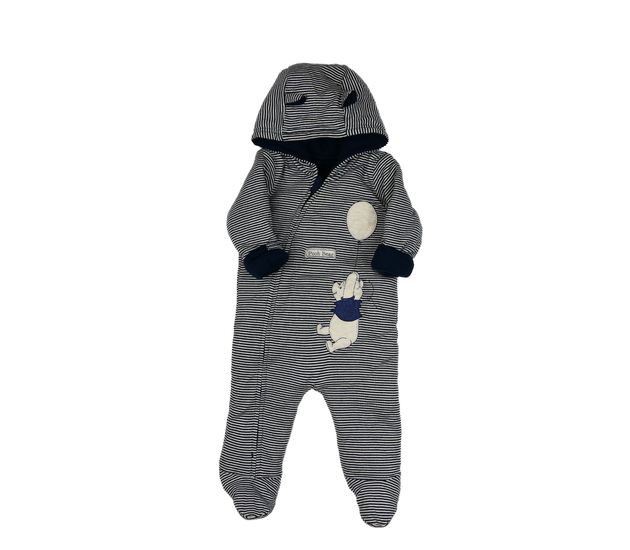 Modrý zimní overal Medvídek Pú George