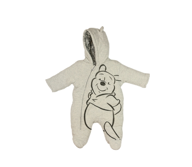 Šedý zimní overal Medvídek Pú George