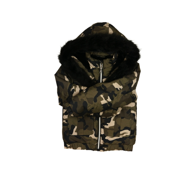 Zelená maskáčová zimní bunda Firetrap