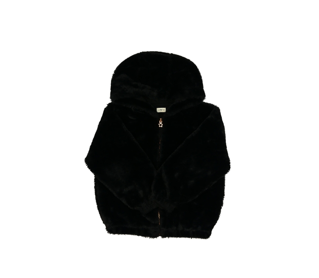 Černá kožíšková bundička F&F