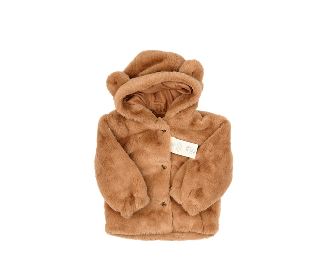 Nový hnědý chlupatý kabátek F&F