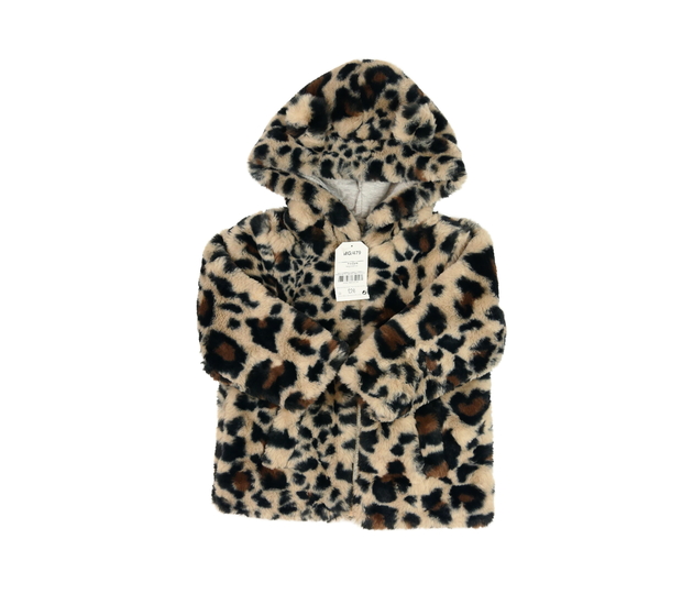 Nová hnědá vzorovaná chlupatá bundička Next