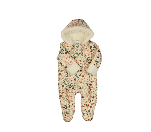 Hnědá zimní kombinéza se zvířátky Primark