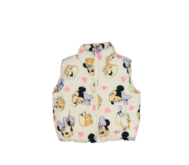 Bílá prošívaná vesta Minnie Primark 