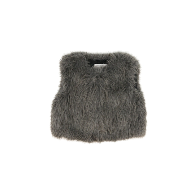 Chlupatá tmavší vesta Primark 