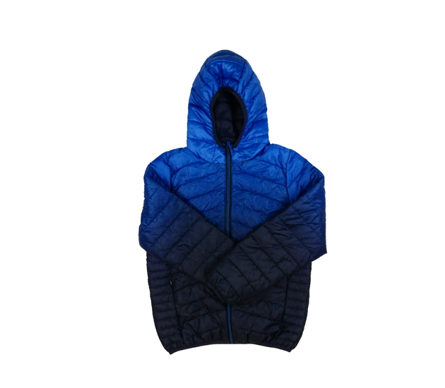 Modrá prošívaná bunda s barevným přechodem M&S