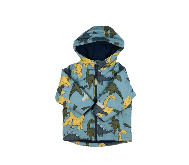 Modrá zimní bunda s dinosaury Next