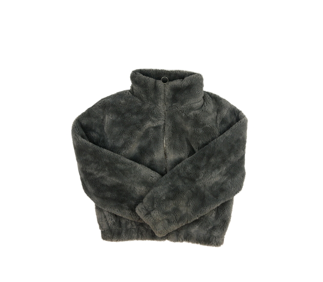 Šedá chlupatá bunda New Look 