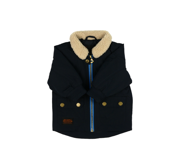 Prošívaná tmavě modrá bunda Next