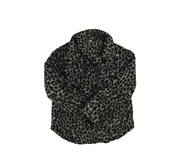 Šedý vzorovaný kabátek Tu 