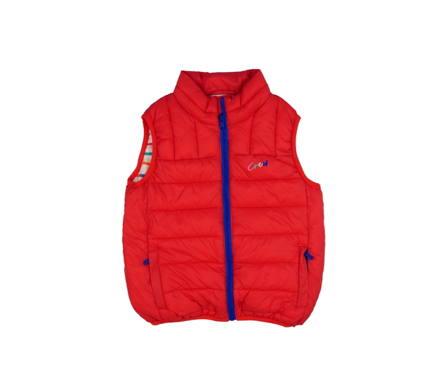 Červená prošívaná vesta