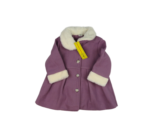 Nový fialovo-bílý kabátek 