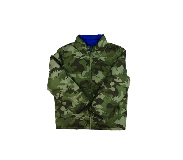 Zelená dinosauří oboustranná bunda Gap