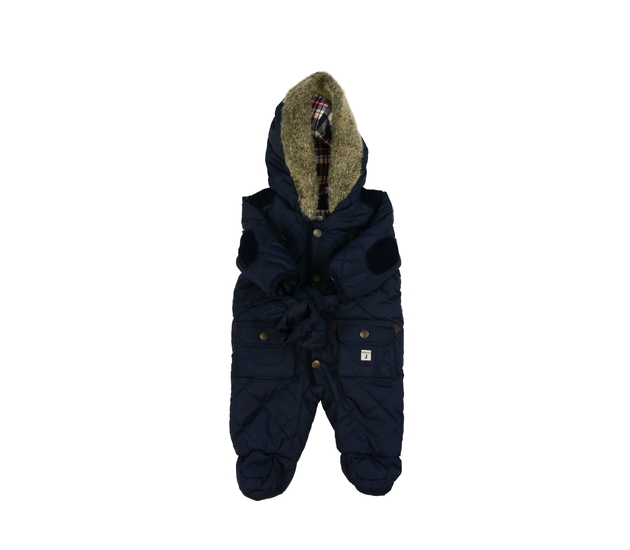 Tmavě modrá zimní kombinéza 