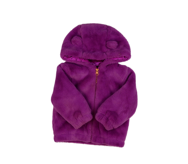 Fialový chlupatý kožíšek Nutmeg