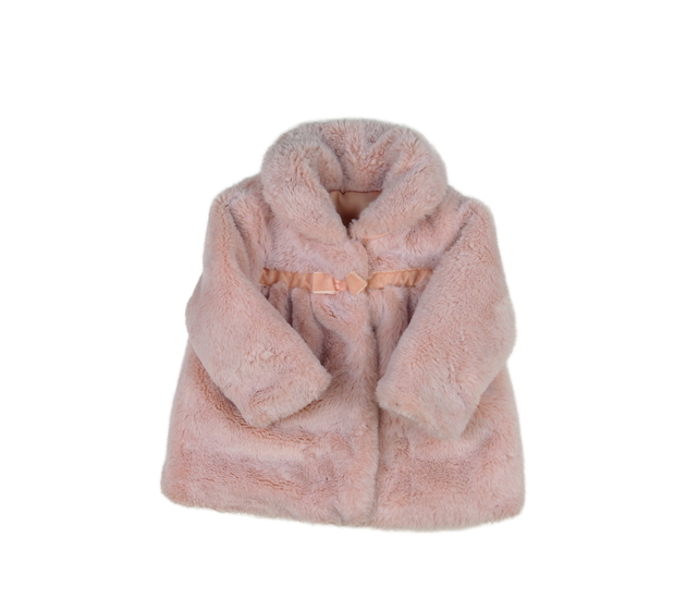 Růžový kožíškový kabátek Nutmeg 
