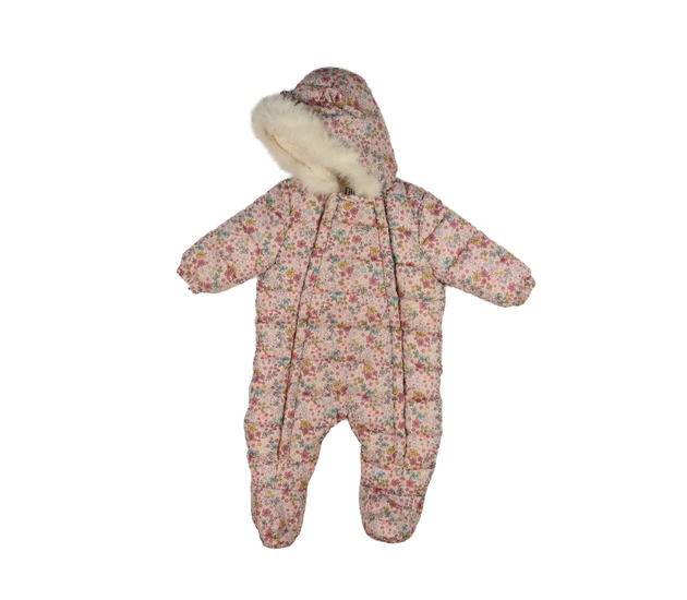 Růžová květinová zimní kombinéza F&F