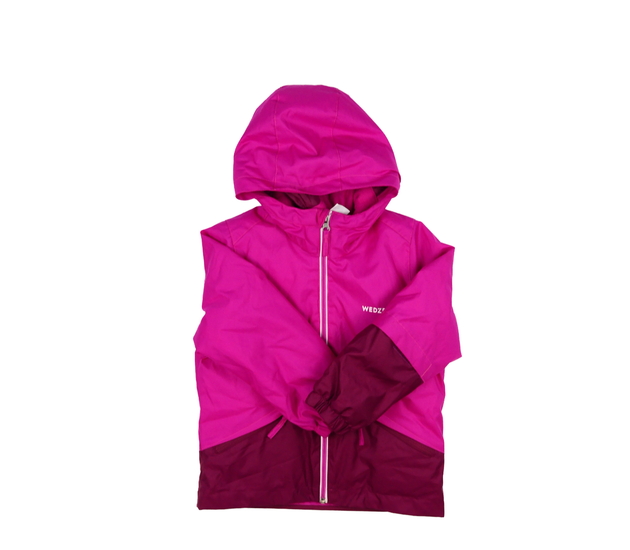 Sytě růžová zimní bunda Decathlon 