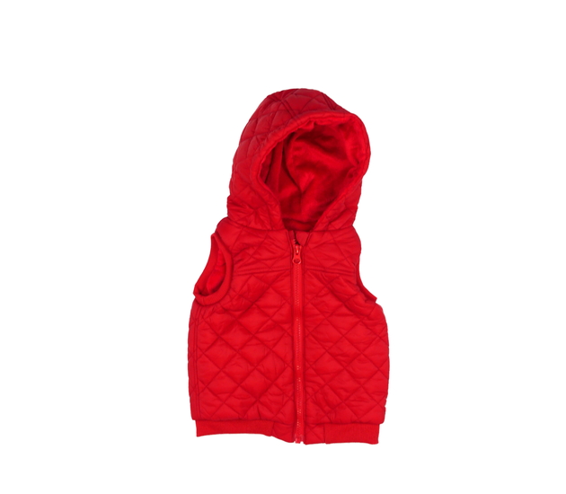 Nová červená prošívaná zimní vesta