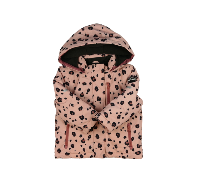 Růžová vzorovaná zimní bunda F&F
