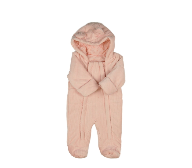 Růžový zimní overal 