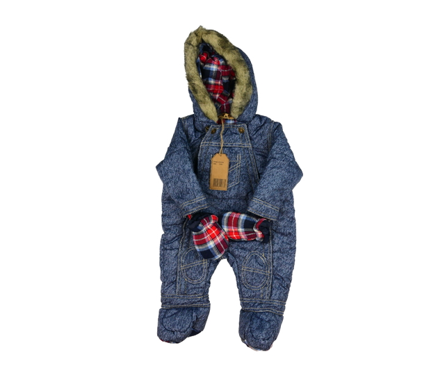 Nová modrá zimní kombinéza  