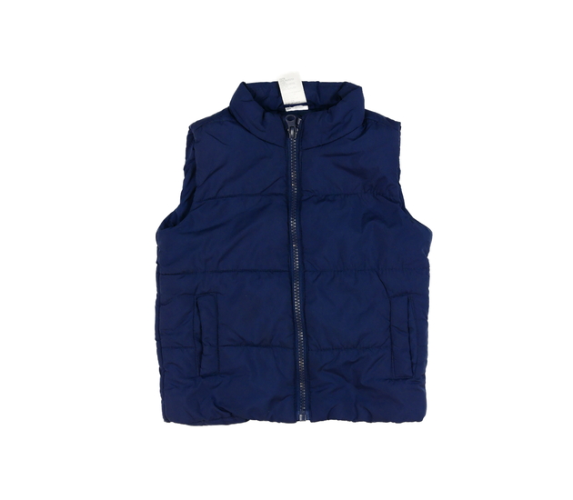 Tmavě modrá prošívaná vesta 