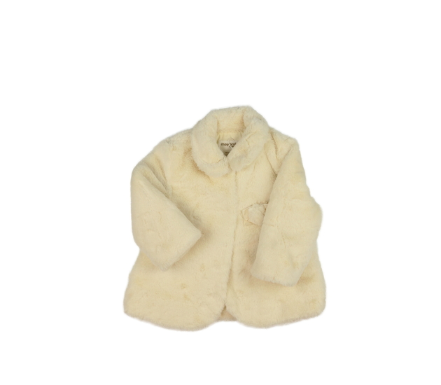 Krémový kožíškový kabátek Mayoral