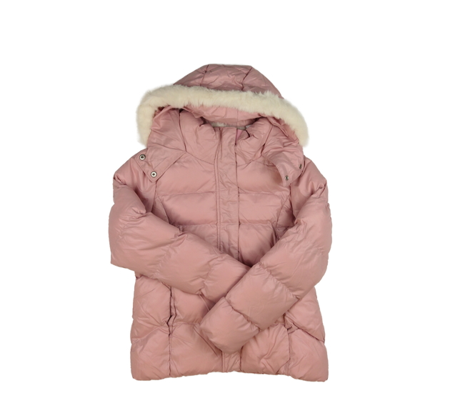 Růžová prošívaná zimní bunda M&Co