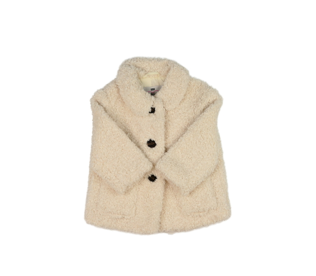 Krémový beránkový kabátek F&F