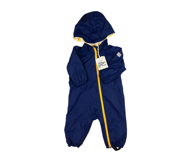 Nová tmavě modrá nepromokavá kombinéza 