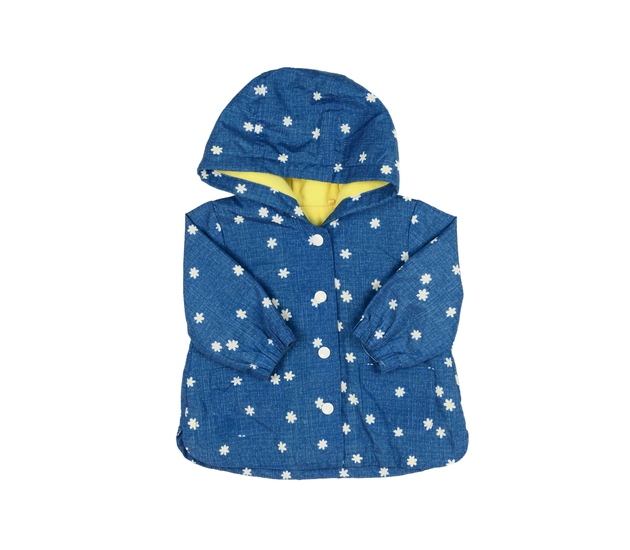 Modrá květinová přechodová bunda Nutmeg