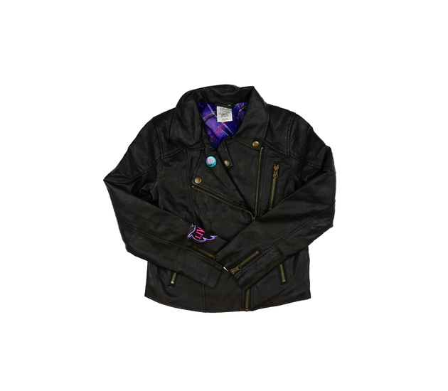 Černá koženková bunda Disney