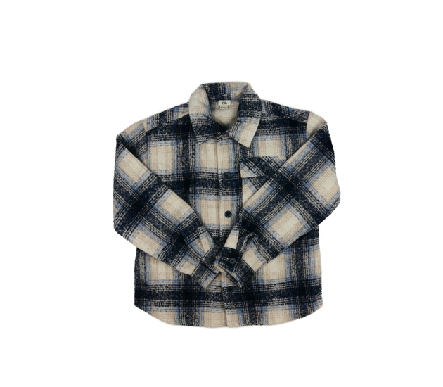 Modrý kostkovaný kabátek River Island