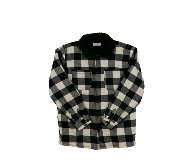 Kostkovaný zimní košilový kabátek Primark 