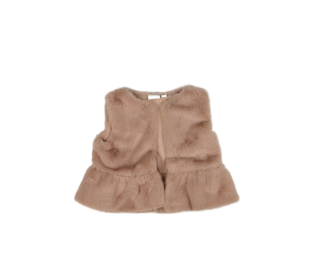 Růžová chlupatá vesta River Island