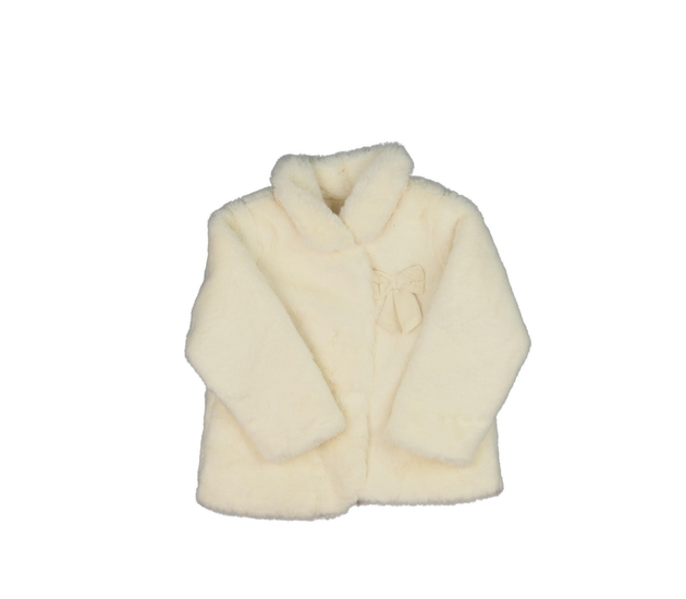 Krémový chlupatý kabátek 