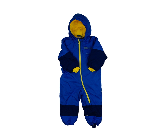 Modrá zimní kombinéza