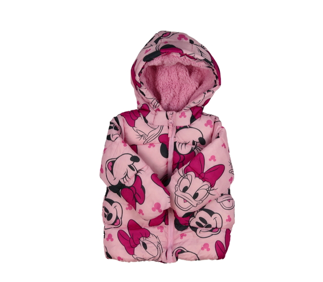 Růžová prošívaná zimní bunda Minnie Disney 