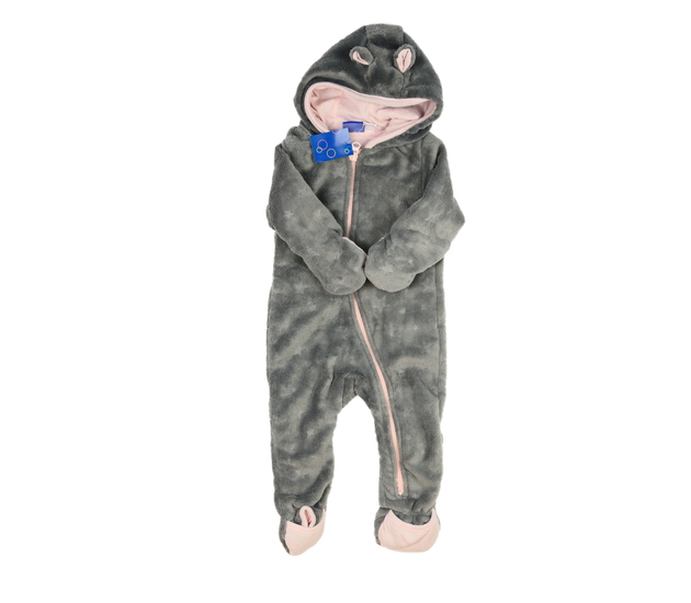 Nový šedo-růžový přechodový overal 