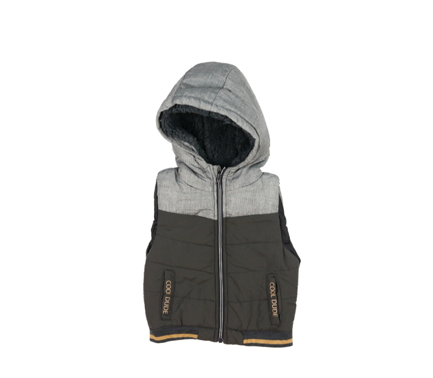 Šedá prošívaná vesta