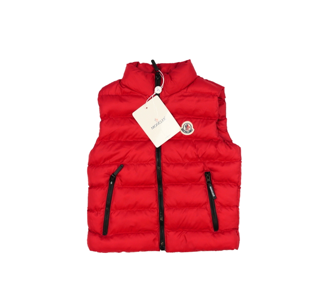 Nová červená prošívaná vesta