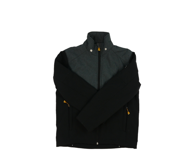 Šedo-černá zimní bunda 