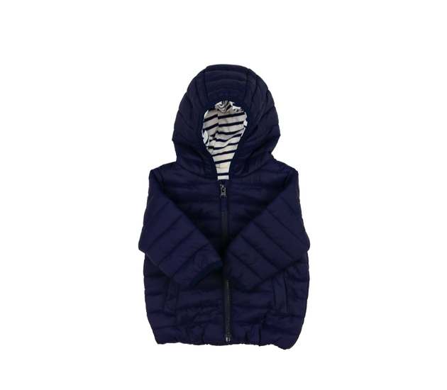 Tmavě modrá prošívaná bunda Next