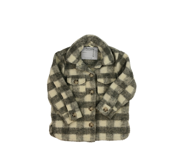 Hnědo-krémový košilový kabátek Nutmeg