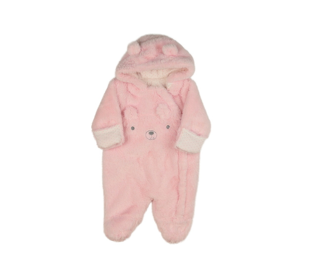 Růžový chlupatý overal Nutmeg