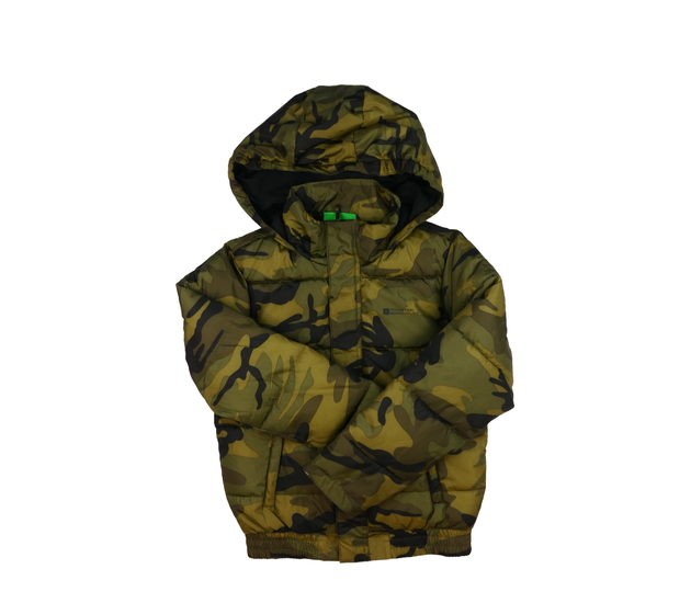 Zelená maskáčová zimní bunda Mountain Warehouse 