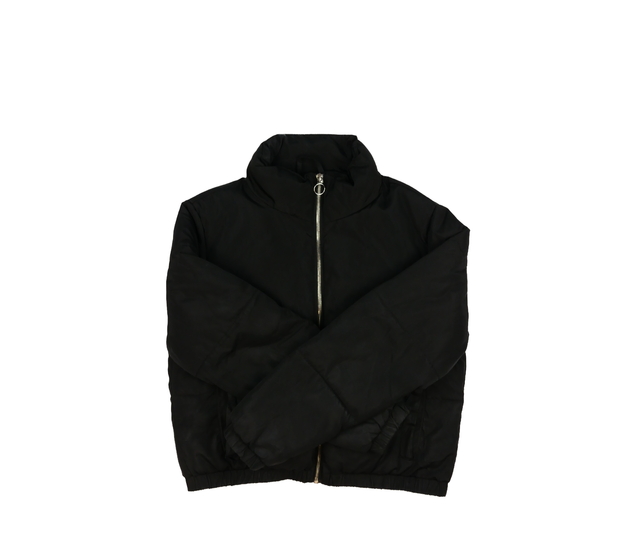 Černá prošívaná crop bunda New Look